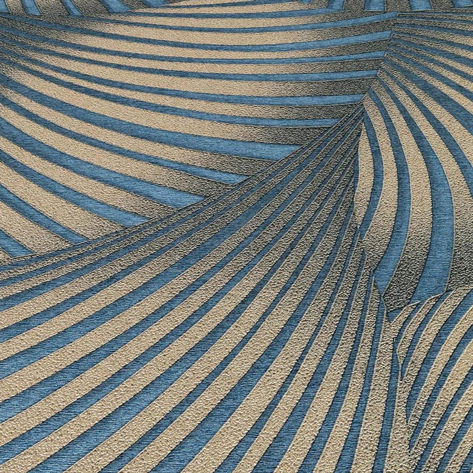 Tapete Guido Maria Kretschmer Fächer Blau Gold 10525-08