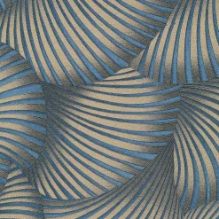 Tapete Guido Maria Kretschmer Fächer Blau Gold 10525-08
