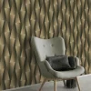 Tapete Guido Maria Kretschmer 3D-Effekt Schwarz Gold