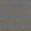 Tapete Hausreihe grau gold Glanz Rasch Textil 289557