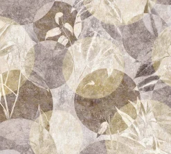 Tapete Kreise Blätter Guido Maria Kretschmer beige