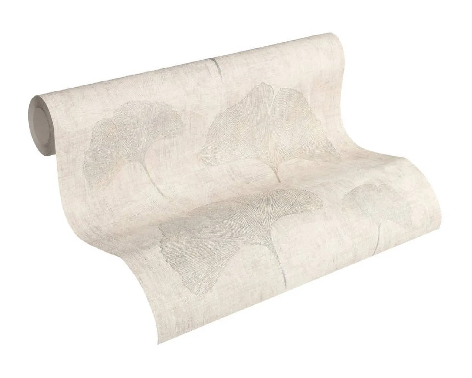 Tapete Natur Blätter AS Creation creme grau 32265-3