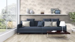 Tapete Natur Blätter AS Creation creme grau 32265-3