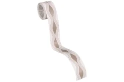 Tapetenbordüre Borte Wellen weiß taupe AS 2822-24