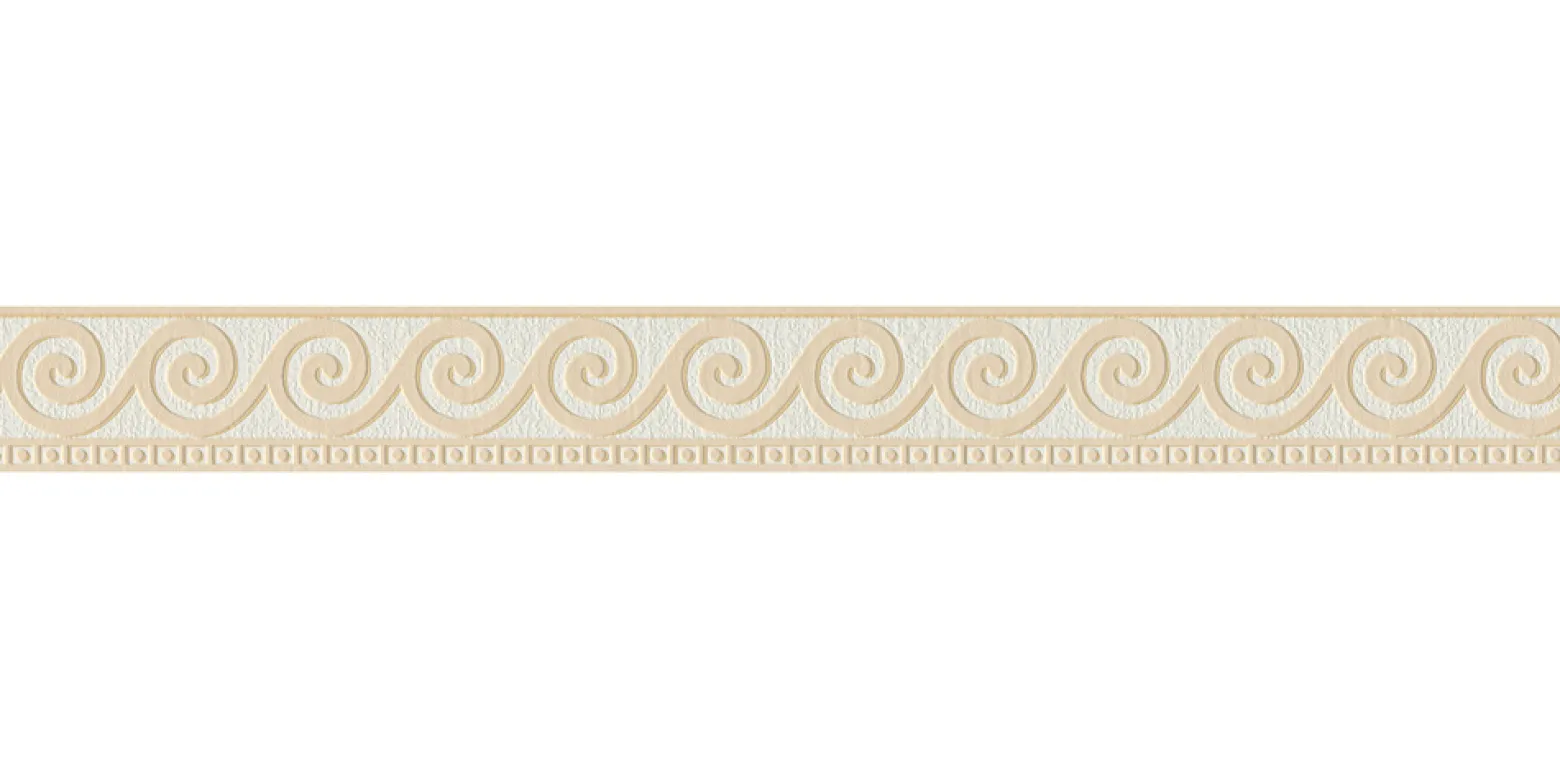 Tapetenbordüre Borte Wellen weiß beige AS 2592-19