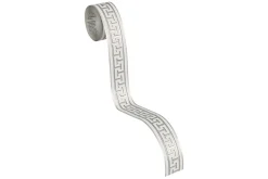 Tapetenbordüre Griechisch creme silber Glanz 2813-19