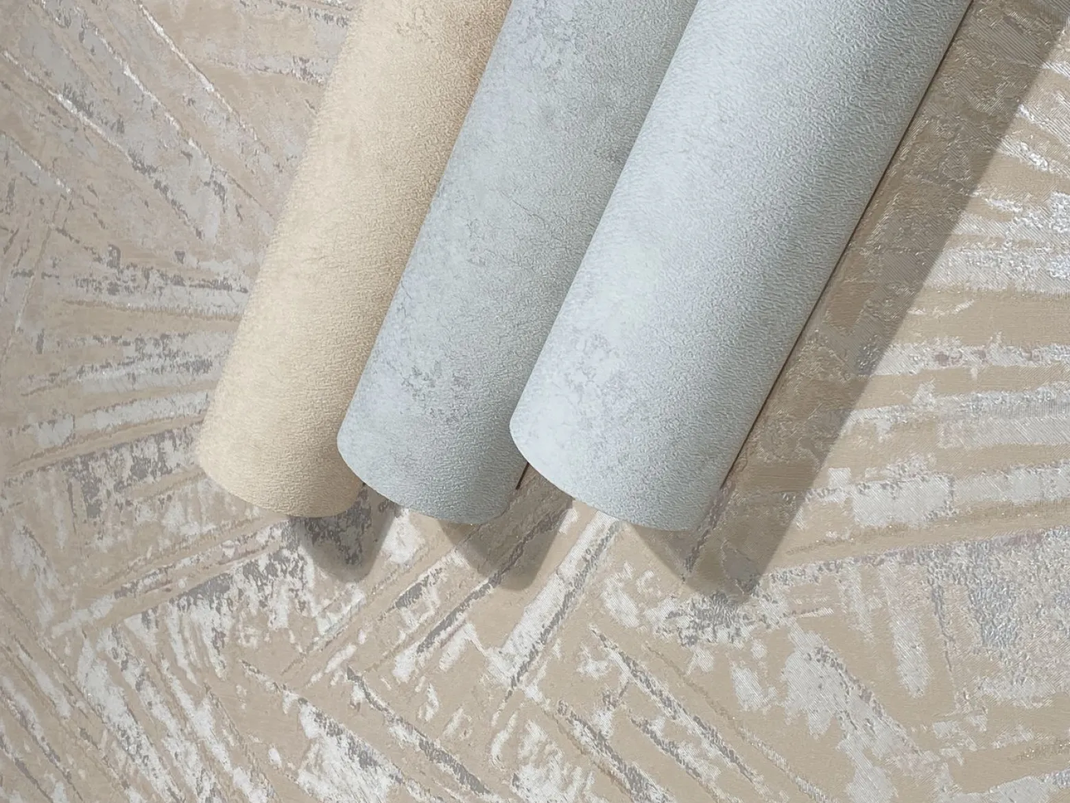 Tapete Papis Loveday Beige Perlmutt Blattmuster 86713