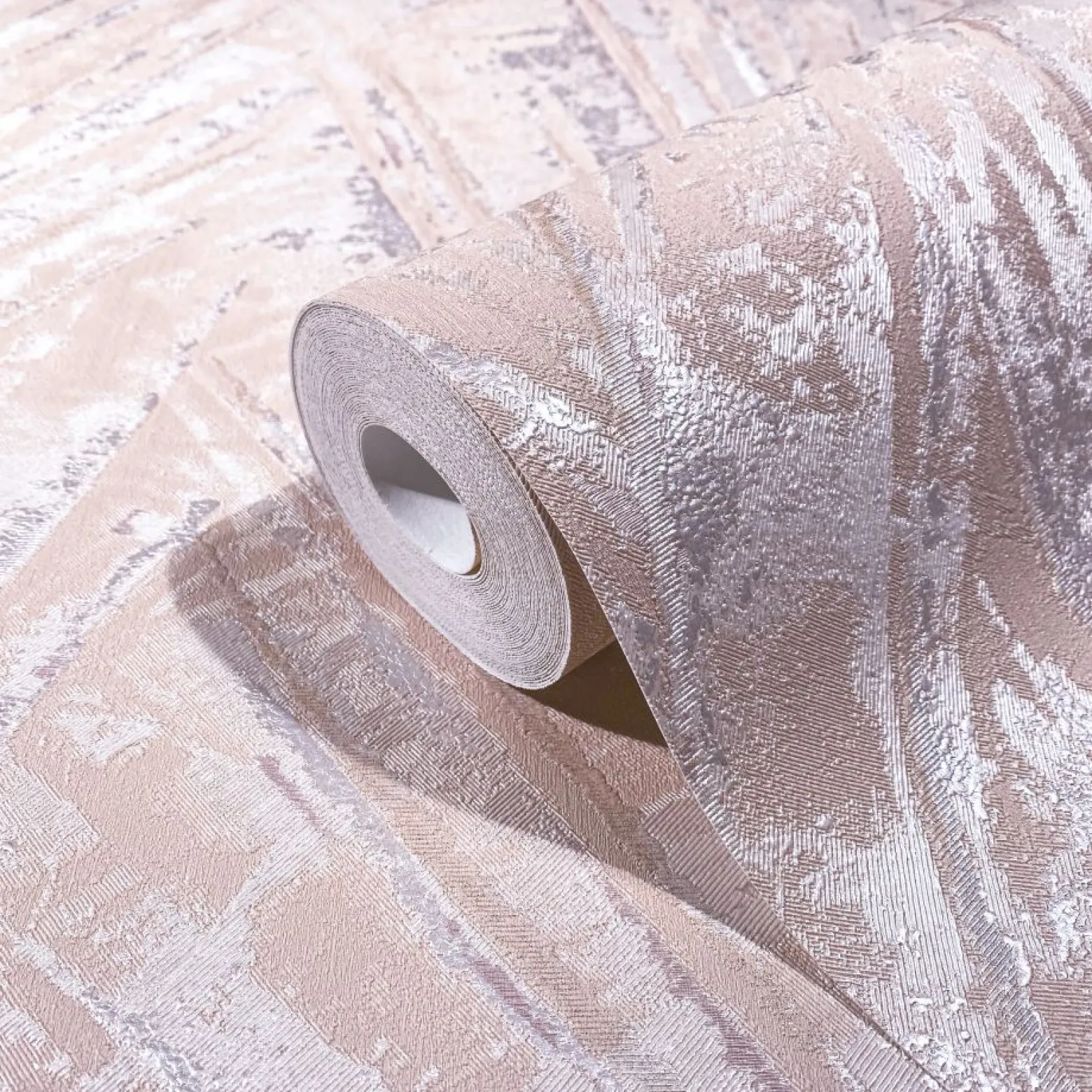 Tapete Papis Loveday Beige Perlmutt Blattmuster 86713