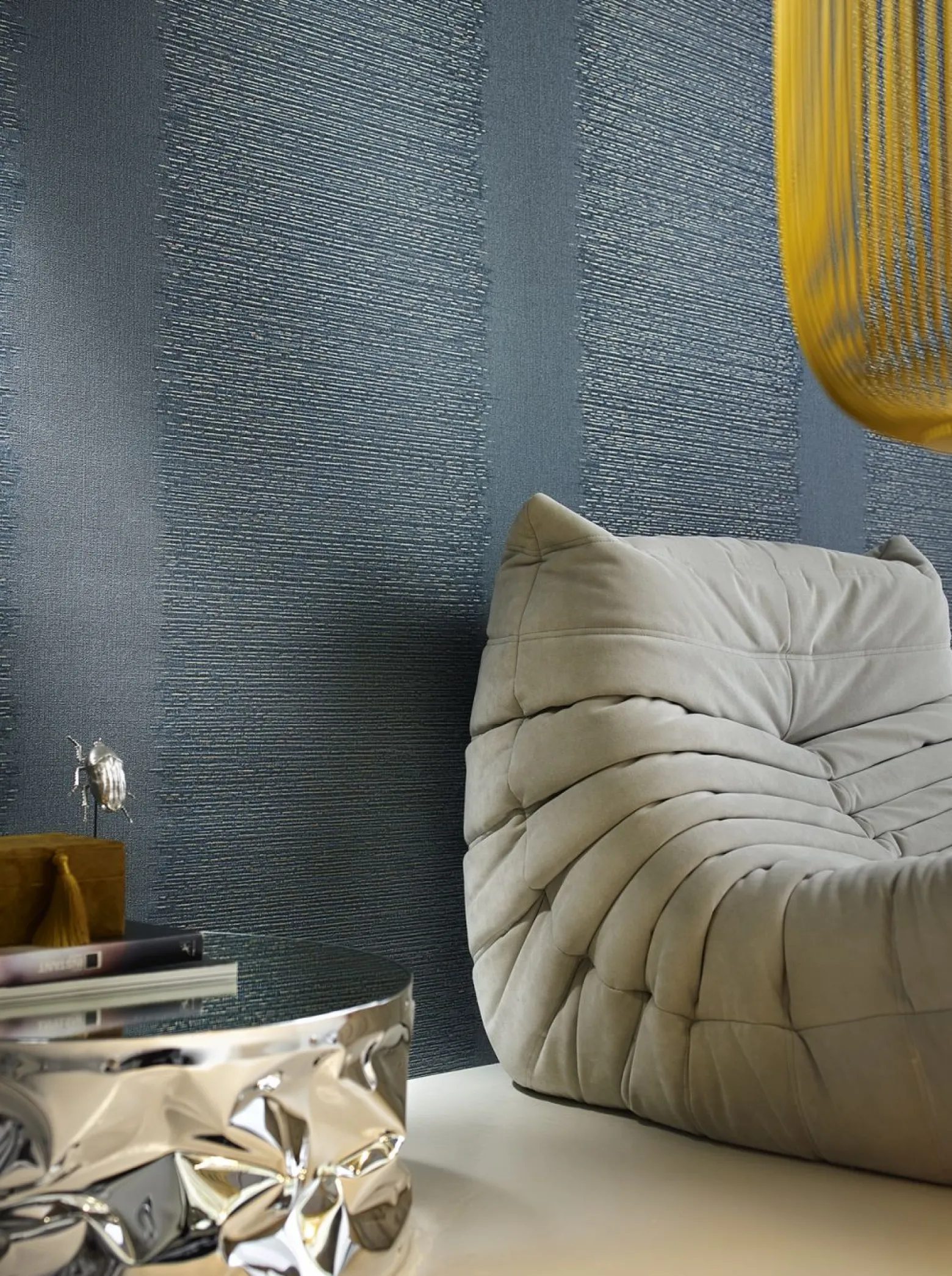 Tapete Papis Loveday Blau Linienmuster 86757