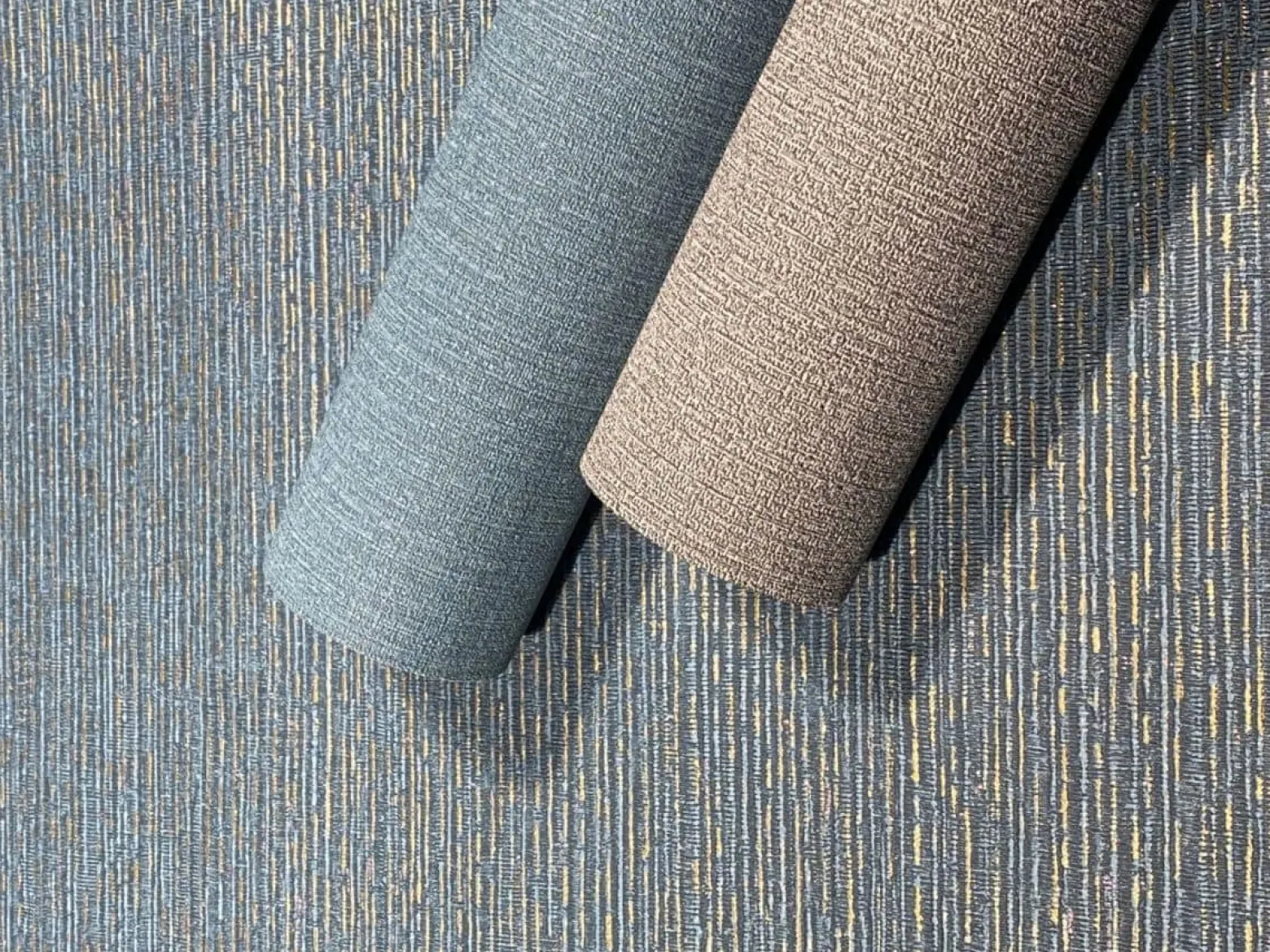 Tapete Papis Loveday Blau Textil Optik 86751