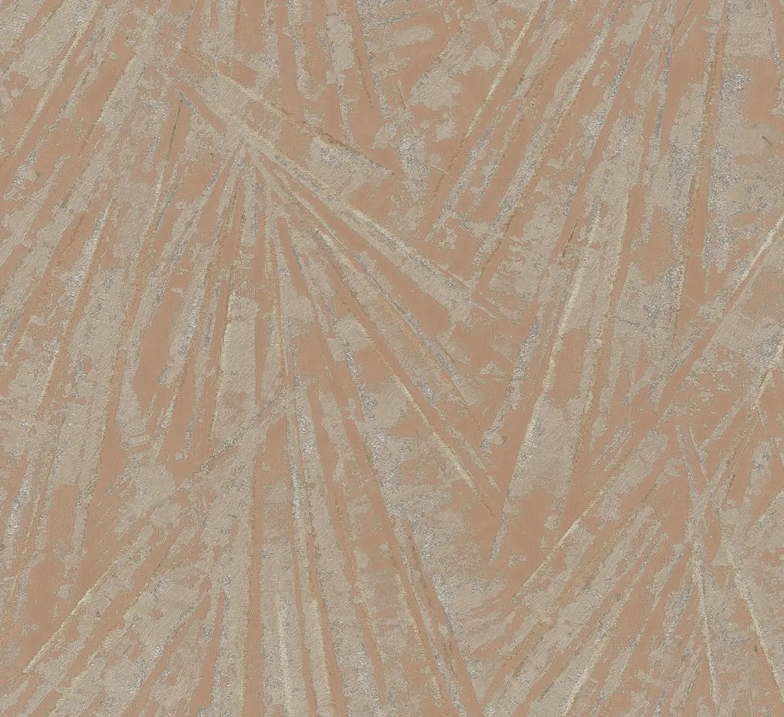 Tapete Papis Loveday Orange Gold Blattmuster 86718