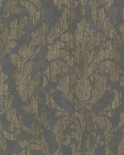 Tapete Ranken Floral Glanz grau gold Marburg 58037