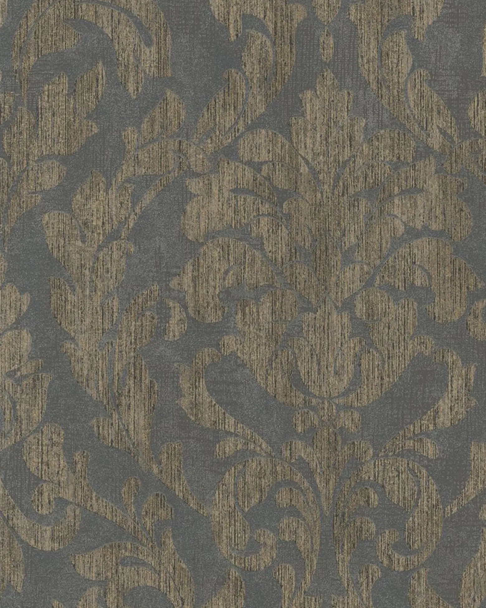 Tapete Ranken Floral Glanz grau gold Marburg 58037