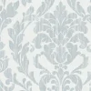 Tapete Ranken Floral Glanz weiß blau Marburg 58036