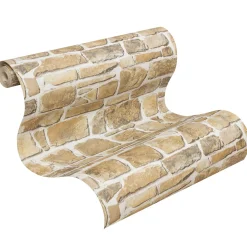 Tapete Rasch 265606 Steintapete beige Mauer