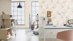 Tapete Struktur Uni Rasch Pure Vintage braun 448566
