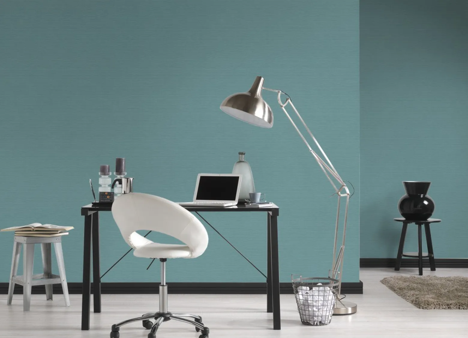 Tapete Uni Struktur AS Creation blau 30688-4