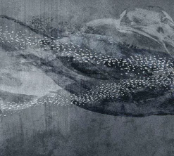 Tapete Unterwasser Wal Guido Maria Kretschmer silber