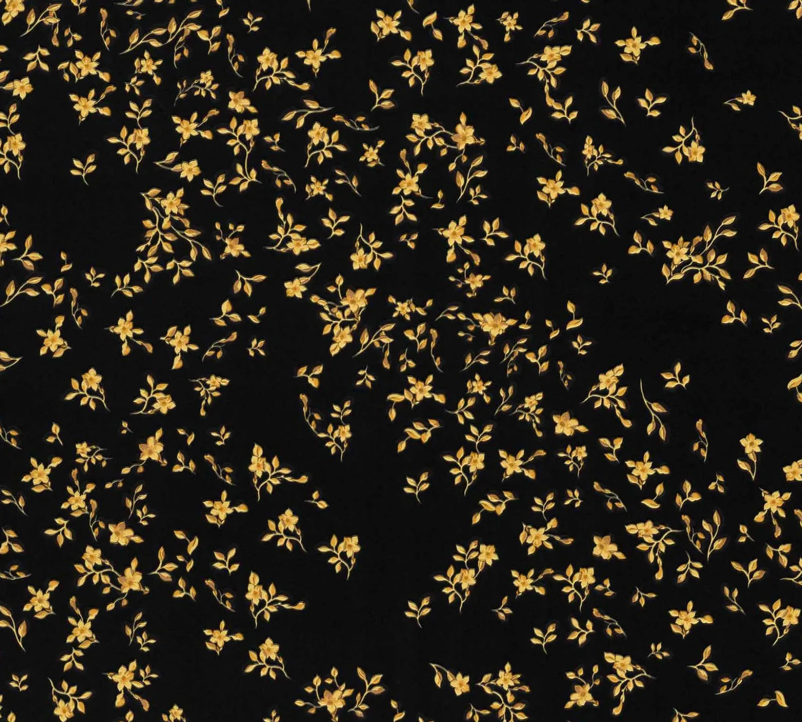 Tapete Versace Home Blumen schwarz gold Metallic 935854
