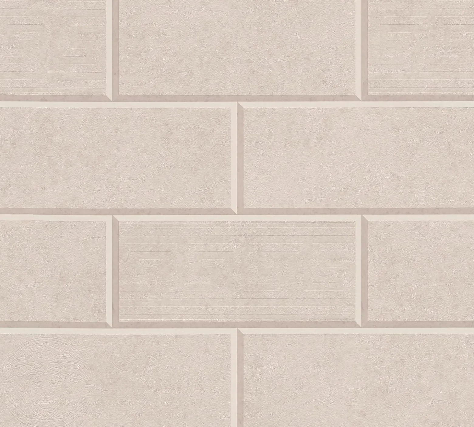 Tapete Versace Home Fliesen 3D taupe beige 34322-3