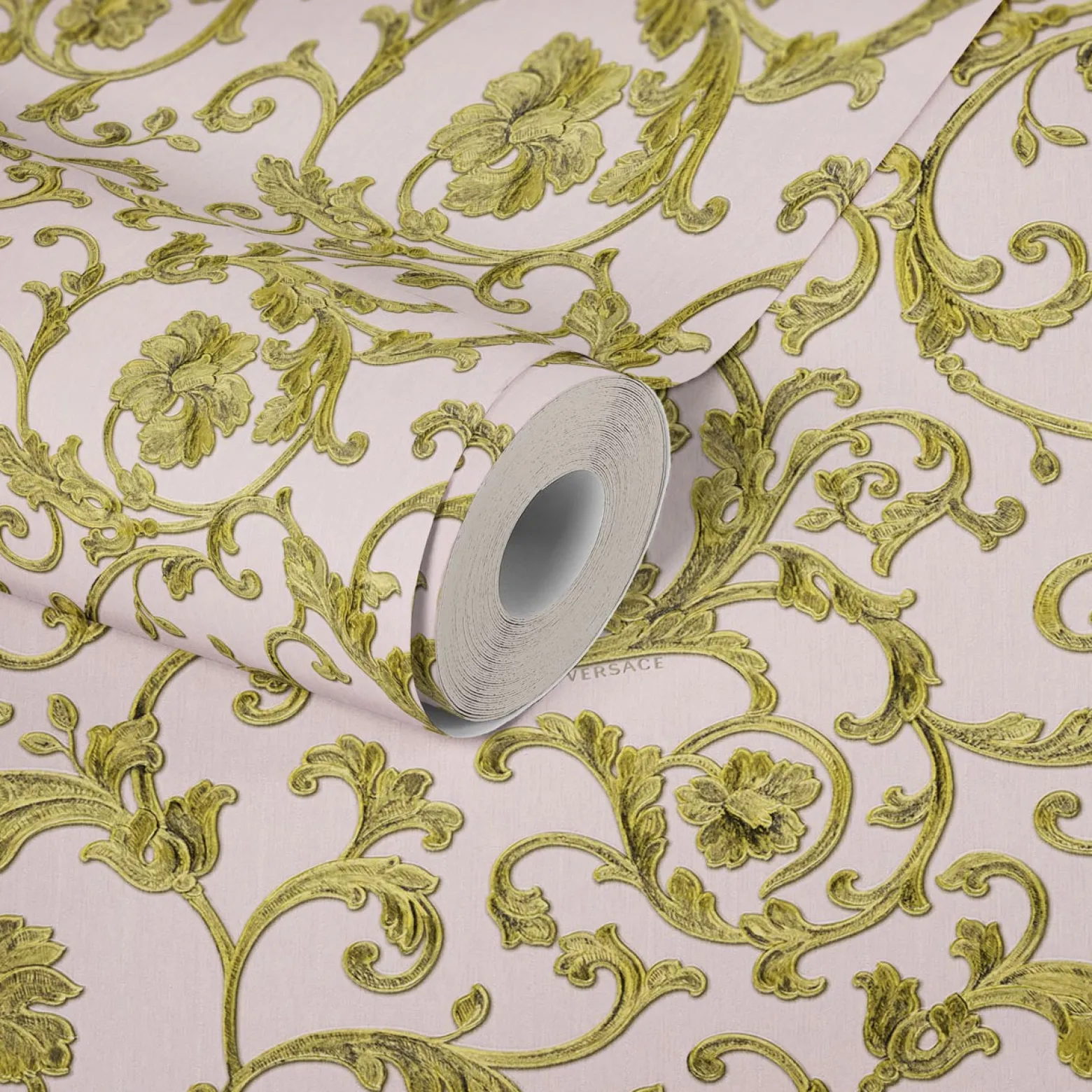Tapete Versace Home Floral rosé gold Glitzer 34326-4