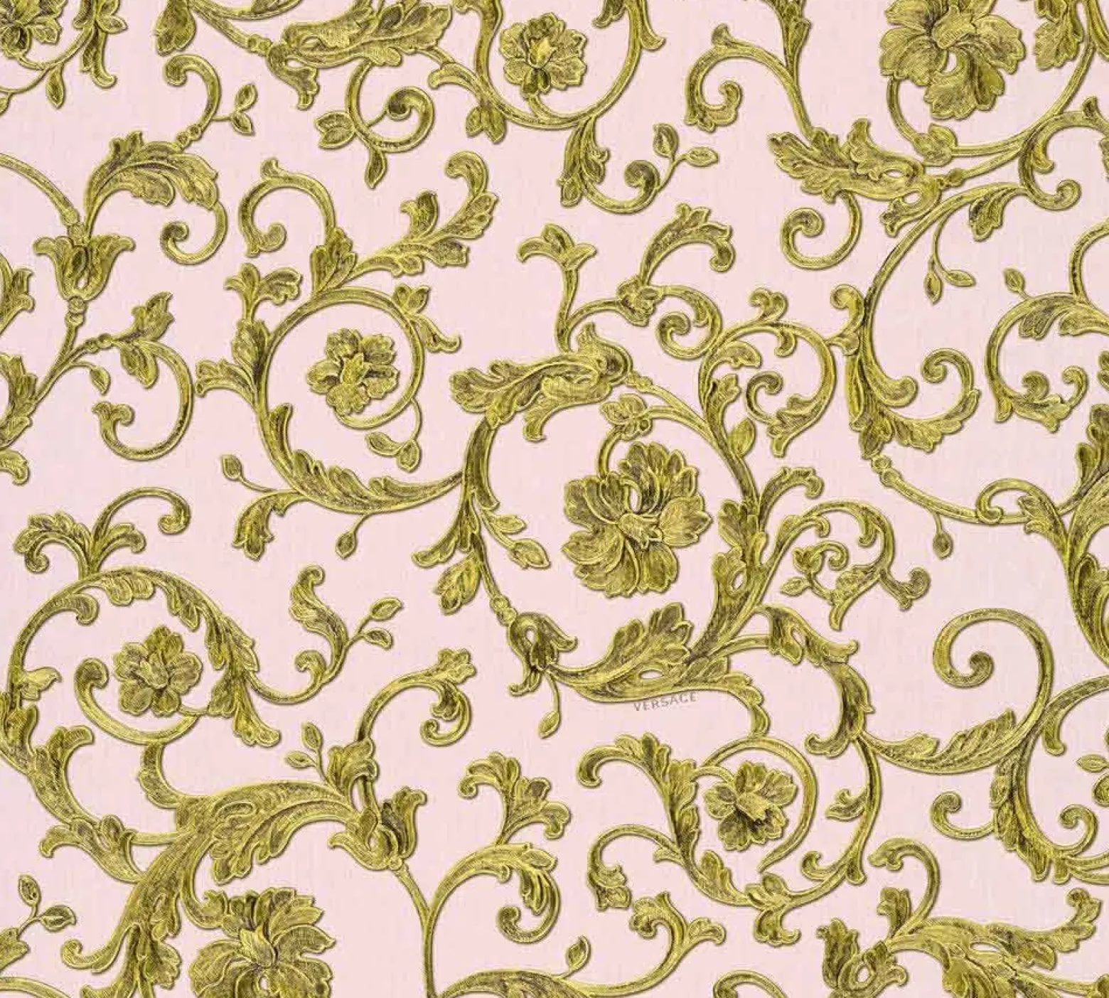 Tapete Versace Home Floral rosé gold Glitzer 34326-4