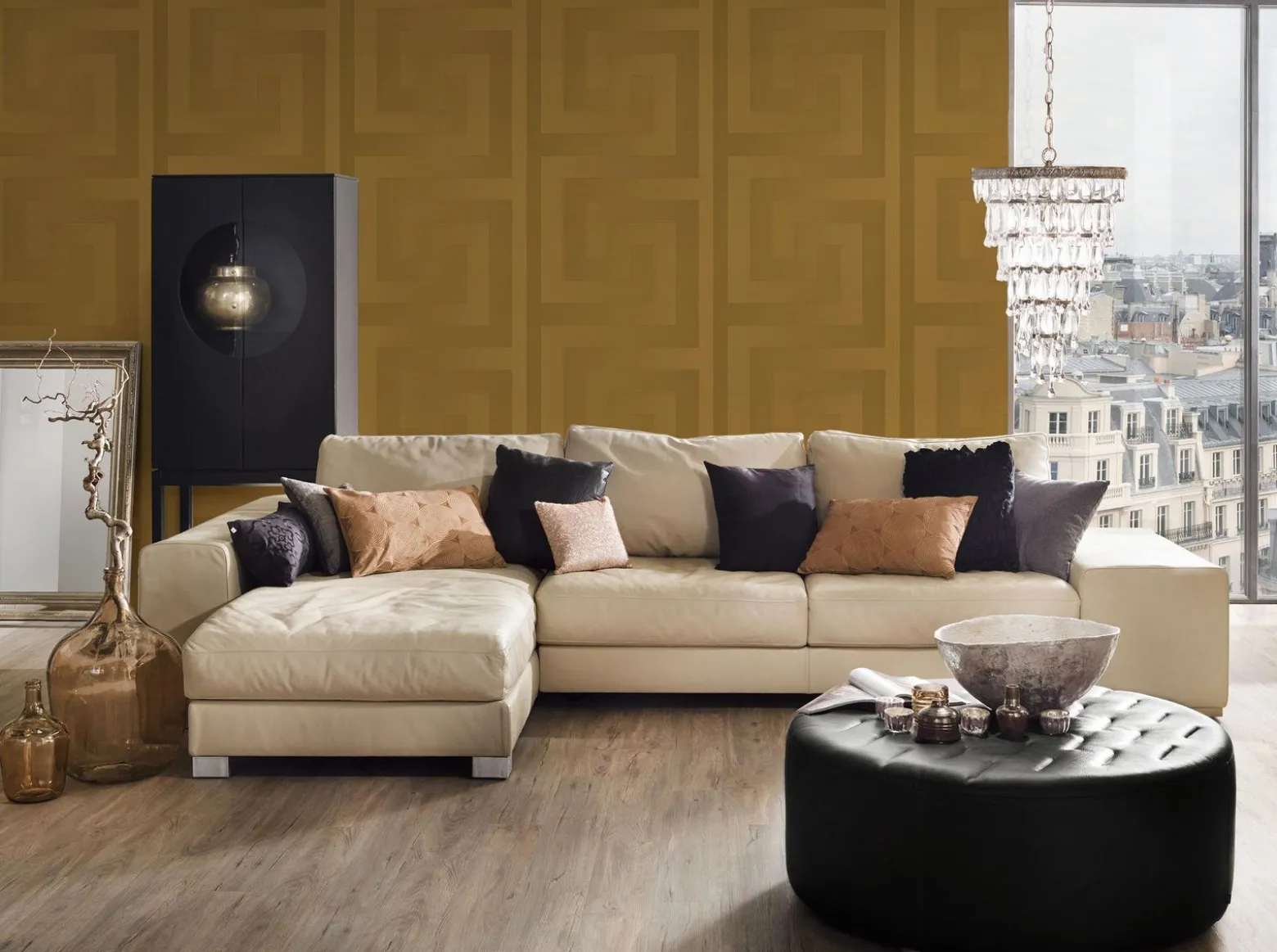 Tapete Versace Home Griechisch gold Metallic 93523-2