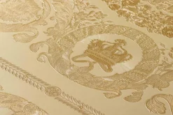 Tapete Versace Home Kacheln beige gold Metallic 370554