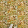 Tapete Versace Home Kacheln grün gold Metallic 370482