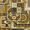 Tapete Versace Home Kacheln schwarz gold Metallic 370483