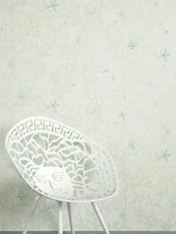 Tapete Versace Home Korallen Muscheln grün weiß 34496-2