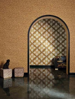 Tapete Versace Home Leoparden-Optik beige braun 34902-3