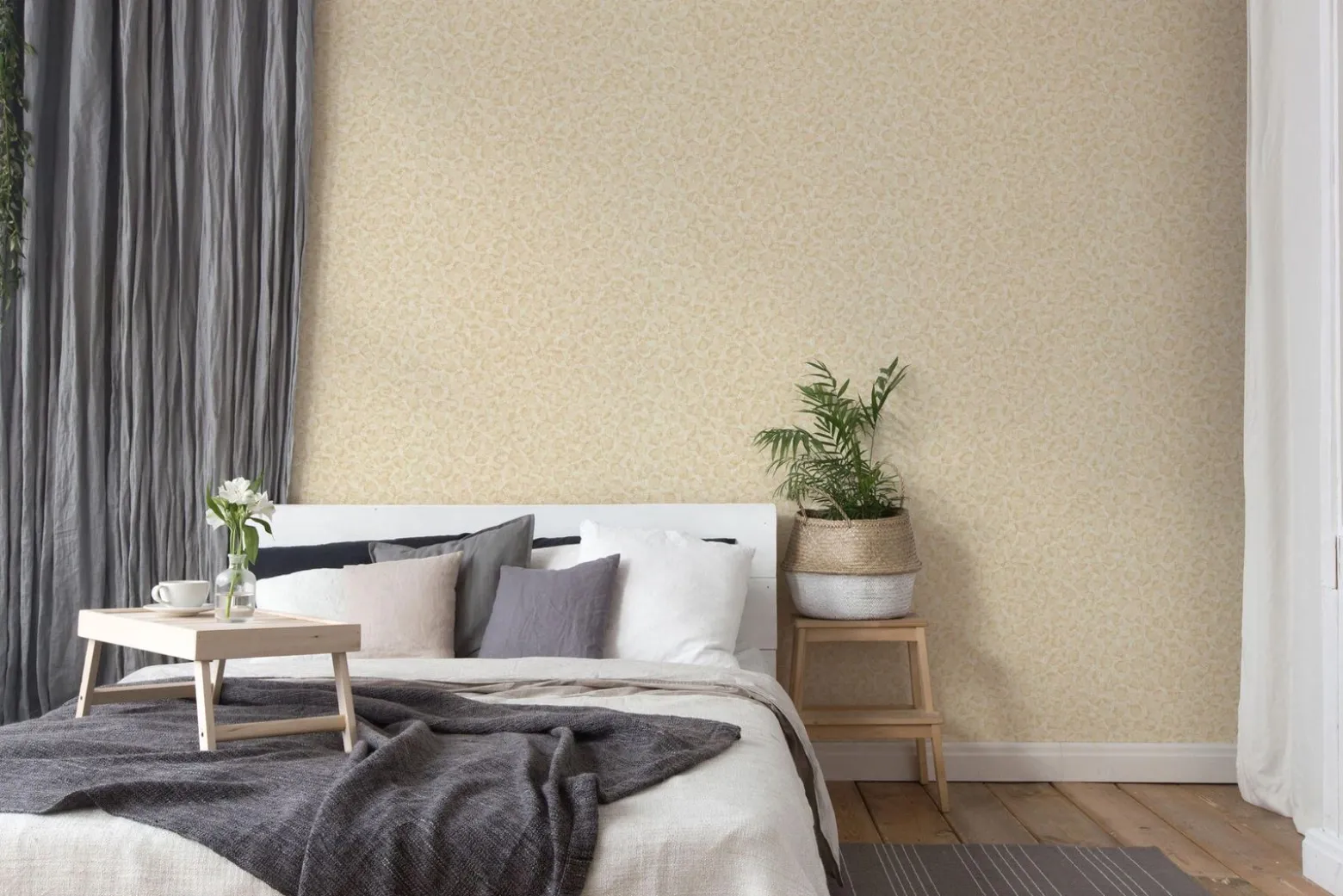 Tapete Versace Home Leoparden-Optik weiß creme 34902-4