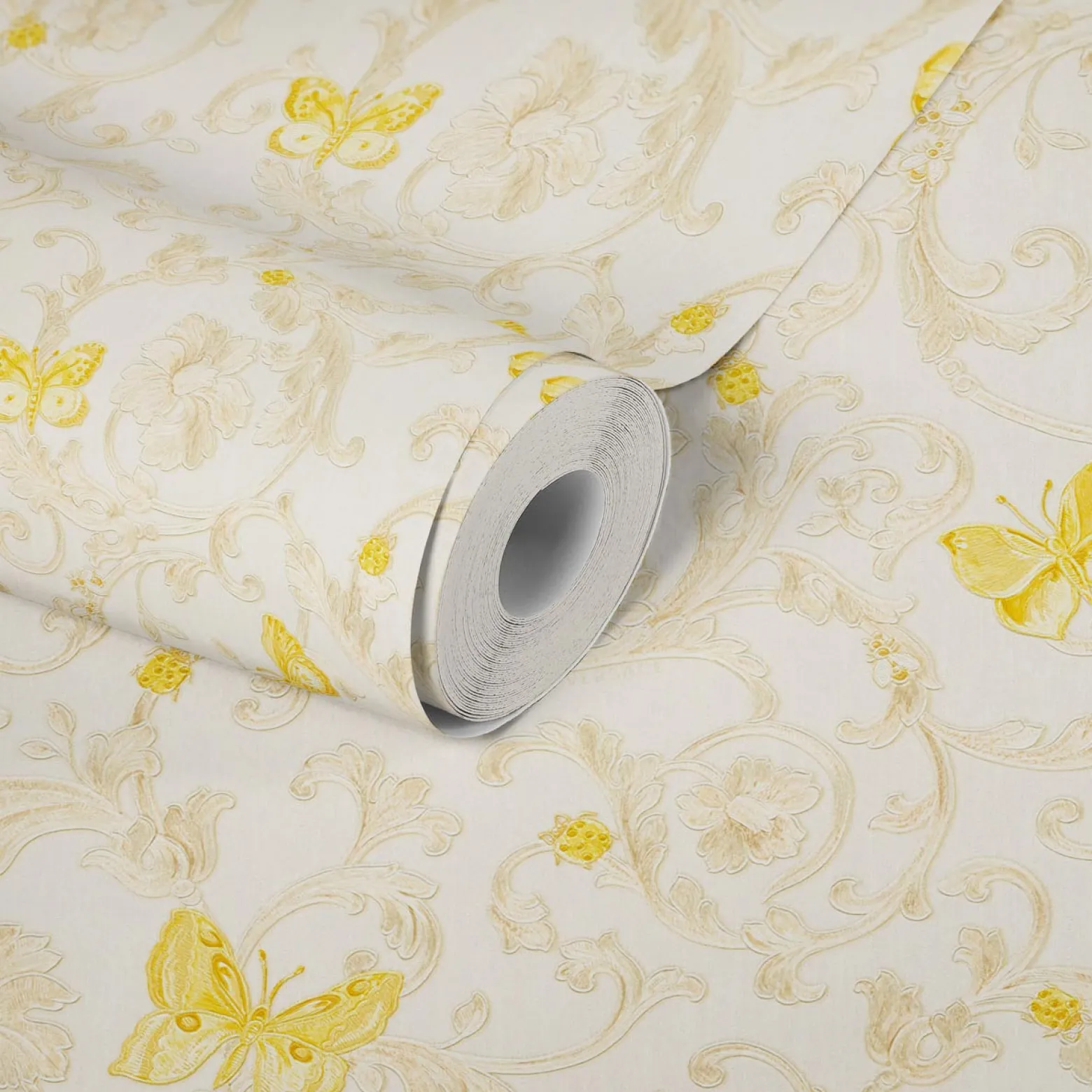 Tapete Versace Home Ranken weiß gold Glitzer 34325-1