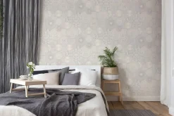 Tapete Versace Home Teller creme-weiß Metallic 34901-4