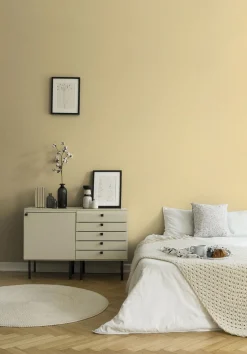 Tapete Versace Home Uni Struktur gelb-gold Metallic 370507