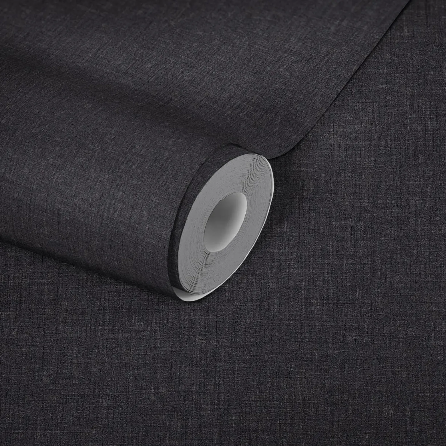 Tapete Versace Home Uni Textil schwarz Glanz 962339