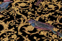 Tapete Versace Home Vögel schwarz Metallic 370531