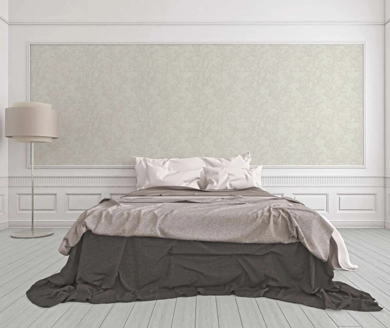 Tapete Versace Korallen flieder weiß Metallic 34497-4