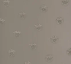 Tapete Versace Medusa Kopf silber-grau Metallic 34862-3
