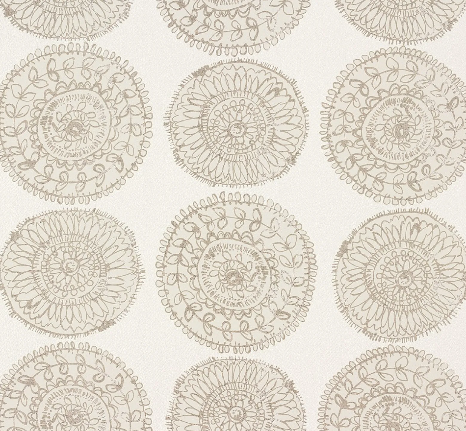 Tapete Zuhause Wohnen Marburg weiß beige Blumen 57126