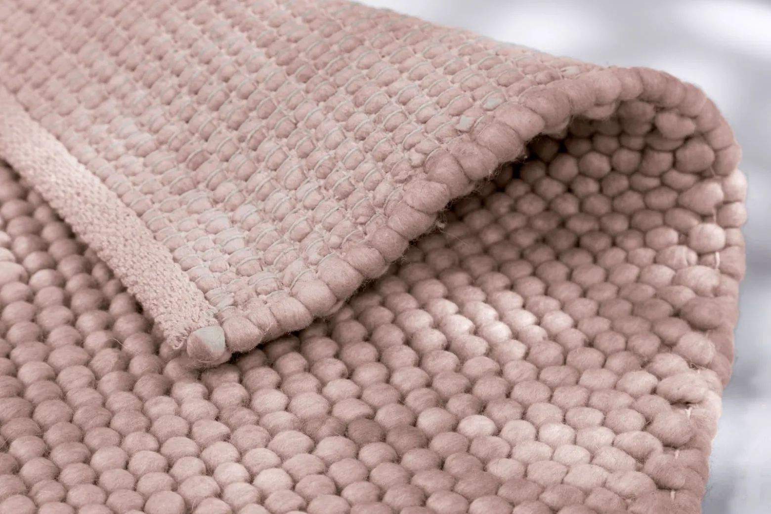 Teppich Flachgewebe Schöner Wohnen einfarbig rosa Poppy