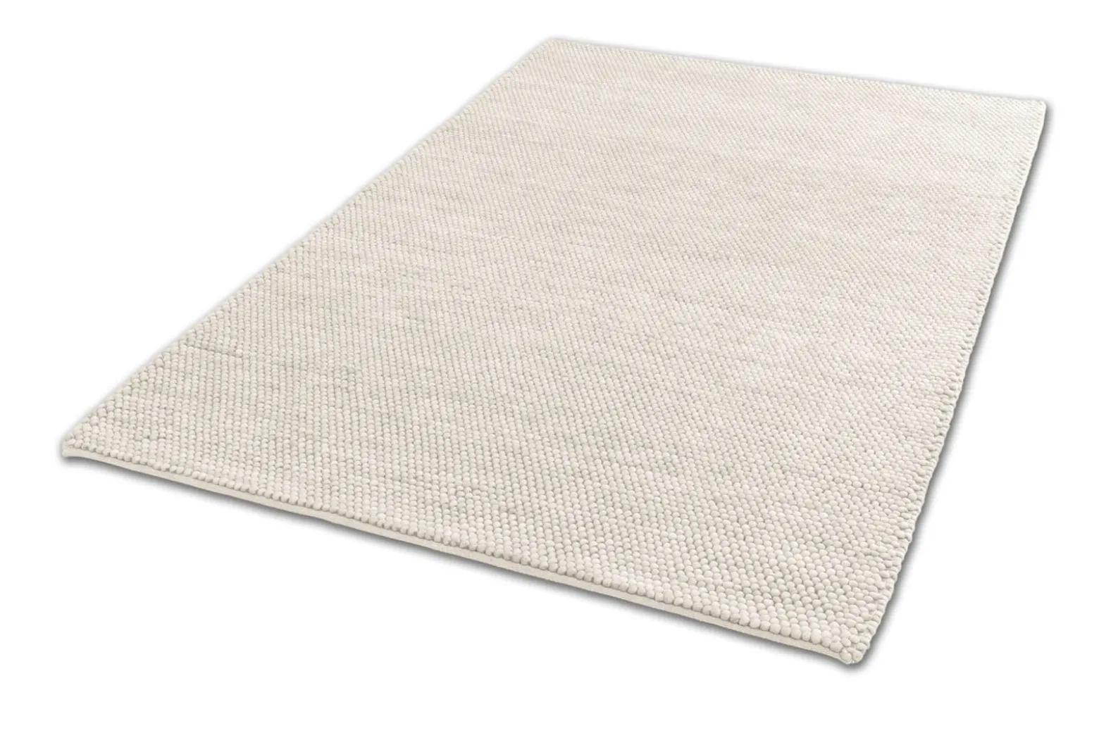 Teppich Flachgewebe Schöner Wohnen einfarbig weiß Poppy