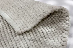 Teppich Flachgewebe Schöner Wohnen einfarbig grau Poppy