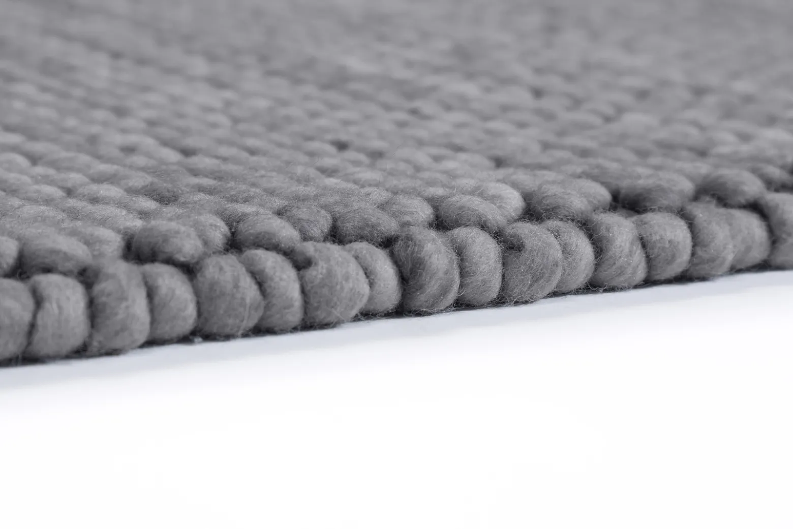 Teppich Flachgewebe Schöner Wohnen uni anthrazit Poppy