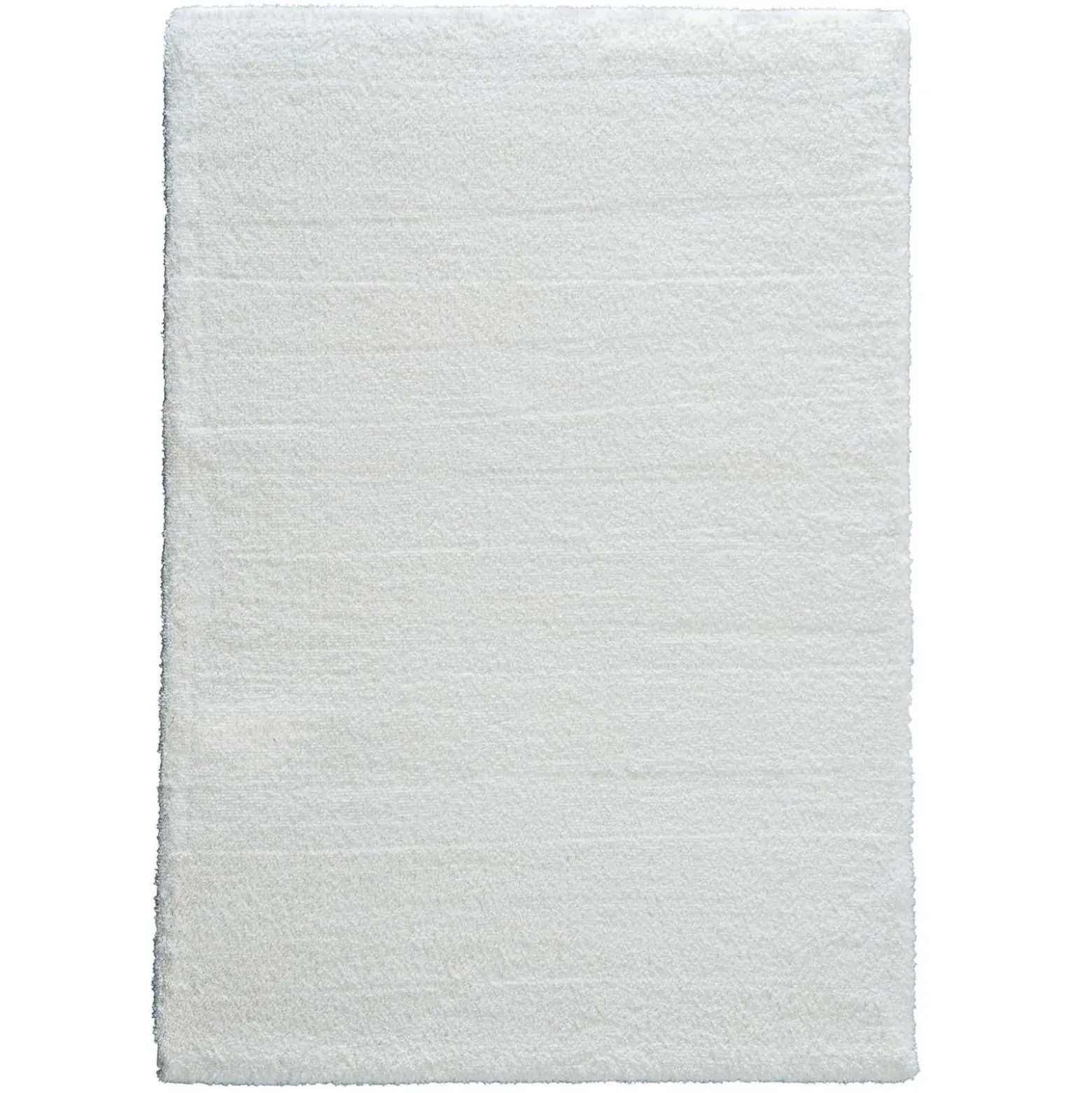 Teppich flauschig einfarbig weiß Hochflor Astra Salerno