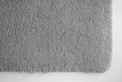 Teppich flauschig einfarbig hellgrau Hochflor Astra Salerno