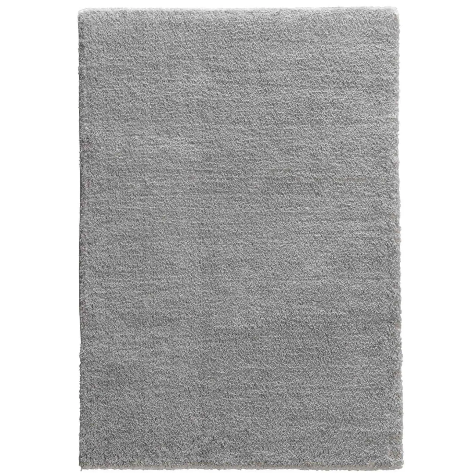 Teppich flauschig einfarbig hellgrau Hochflor Astra Salerno