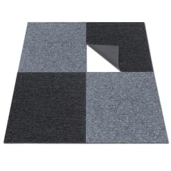 Teppichfliese Diva grau 50x50 cm | Billigerluxus.de