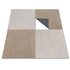Teppichfliese Velour Teppichplatte Intrigo creme